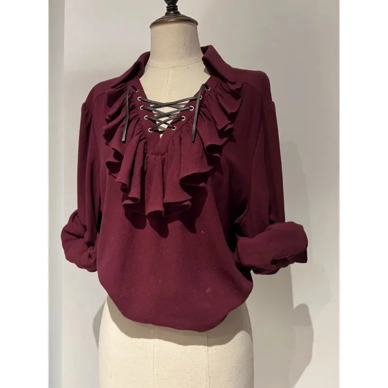 

DY20Game Baldur's Gate 3 Astarion Camp Cosplay Costume Uniforms Halloween Roleplay Costumes Shirt Long Sleeves Blouse25