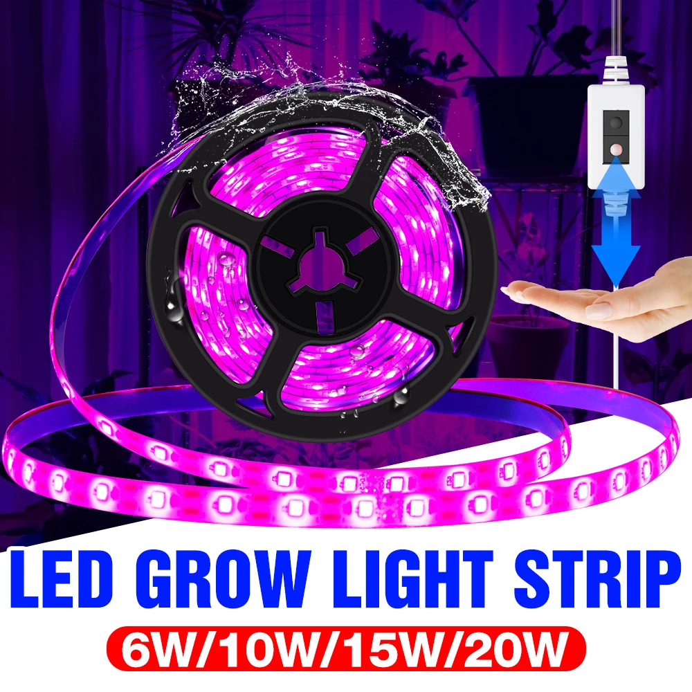 

LED Grow Lights USB Indoor Plants Cultivation Lamp Hydroponics Phytolamp For Seedlings Flower Seeds Growth Tent LED Light Strip