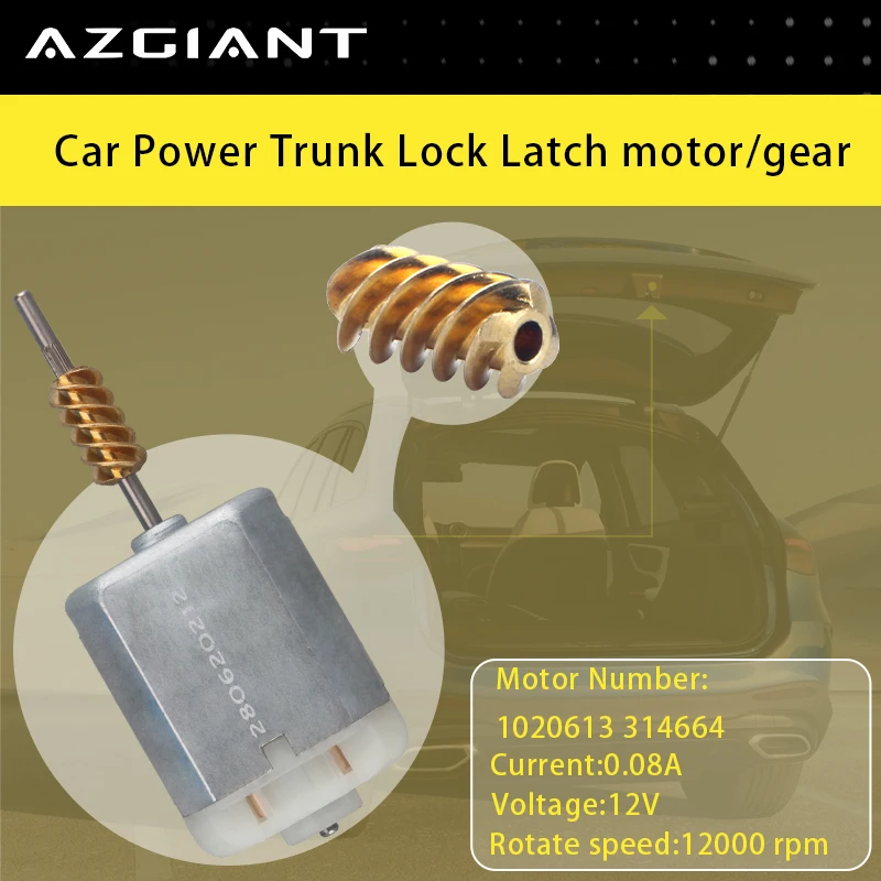 

1020613 314664 Car Trunk Latch Lid Lock Release Motor Worm Gear For Hyundai Sonata/Sonata Hybrid Brand New Auto Part Repair Tool