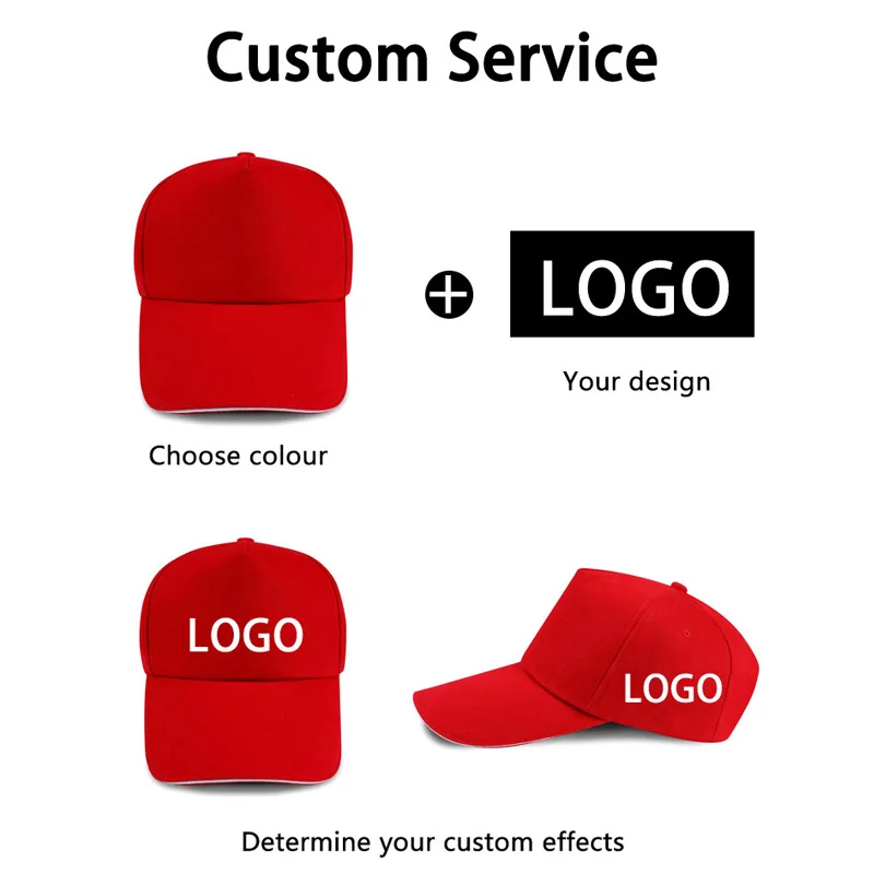 Customized logo printed men\'s baseball cap casual cap wheat ear men\'s solid color snap cap sports cap women\'s baseball cap