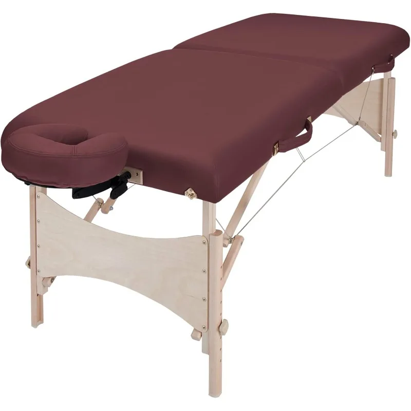 Portable Massage Table HARMONY DX – Foldable Physiotherapy/Treatment/Stretching Table, Eco-Friendly Design, Hard Maple