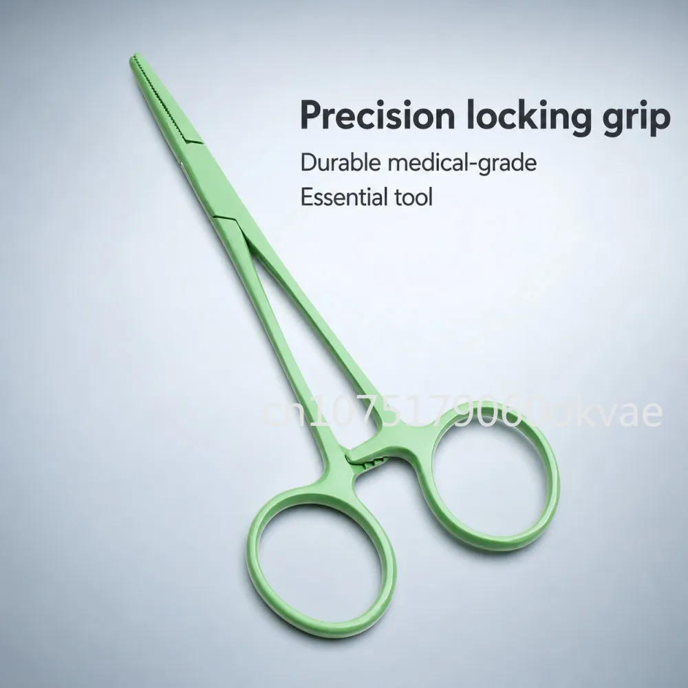 Professional Pet Ear Hair Plucker Hemostat Forceps Stainless Steel Locking Surgical Clamp for Dog Cat Grooming and First Aid