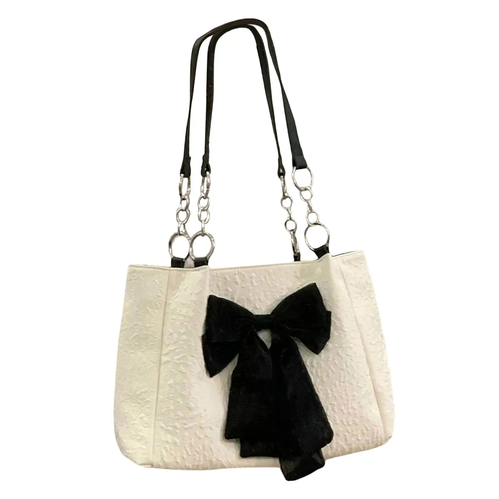 Women Shoulder Bag Totes Satchel Casual Bow Tie Holiday Canvas Bag Hobo