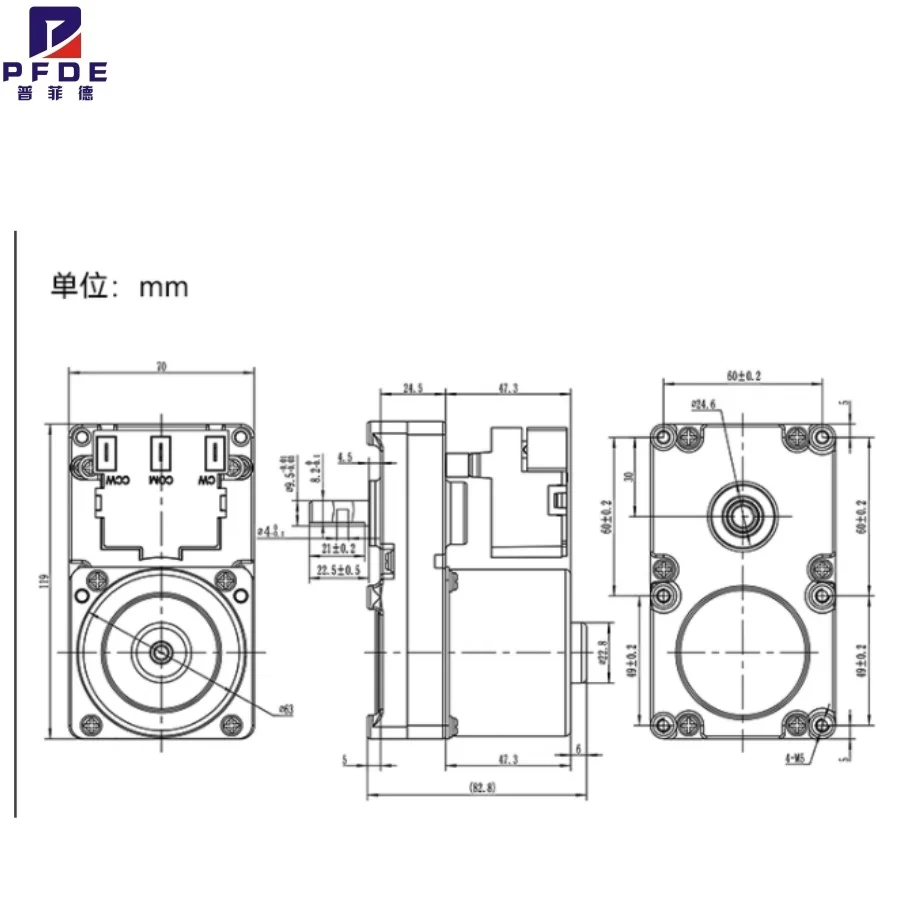 محرك تخفيض متزامن لبيليه الكتلة الحيوية 63KTYZ، محرك صغير بطيئة السرعة يعمل بالتيار المتردد، محرك كهربائي، آلة تغذية، مجموعة طاقة عالية