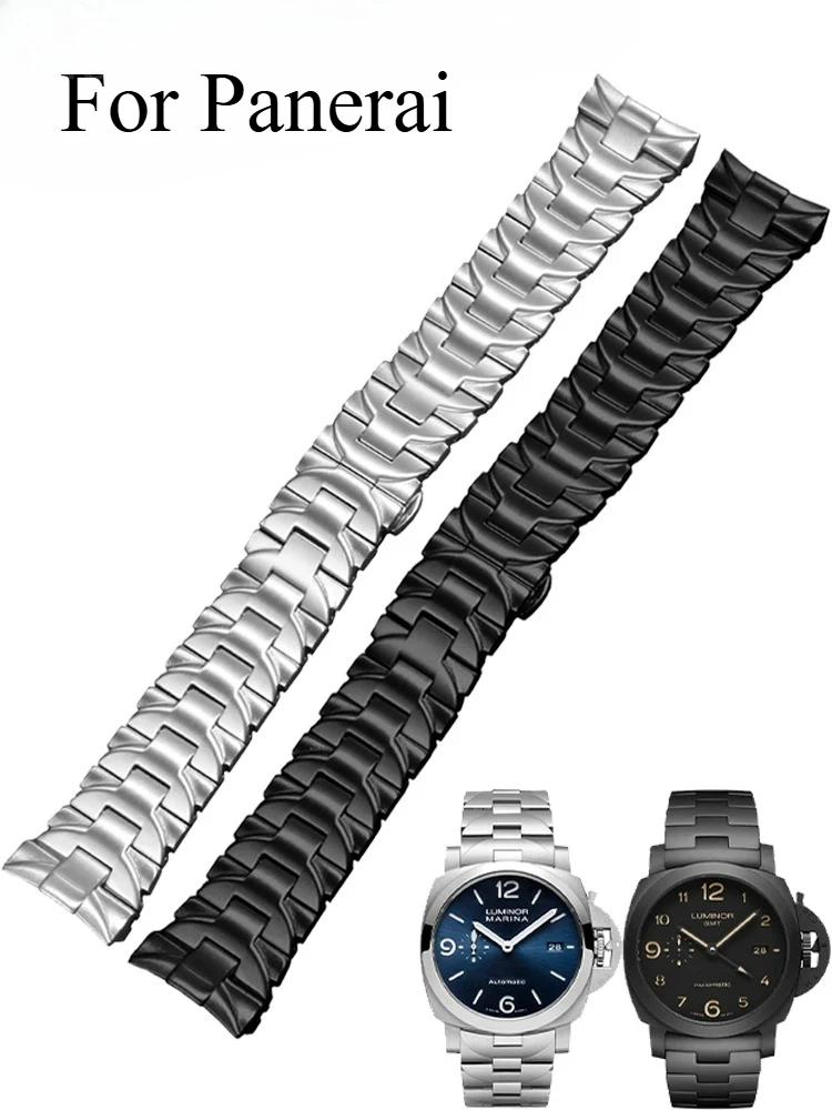 correa-de-reloj-de-color-acero-negro-de-22-y-24mm-para-pulsera-de-reloj-serie-panerai-cierre-plegable-y-eslabones-de-extremo-curvo-accesorios-de-diseno