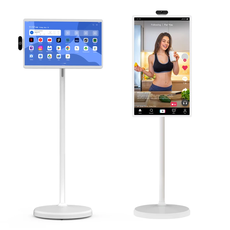 

OEM Mobile Stand Portable Smart Tv 32 Inch 4K In Cell Android 13 Touch Screen Display TV Portable Touch Screen
