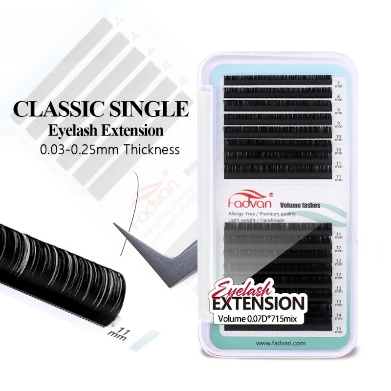 Double Pointed Flat Hair False Eyelashes Super Soft Matte Natural Grafted Eyelashes Single Root
