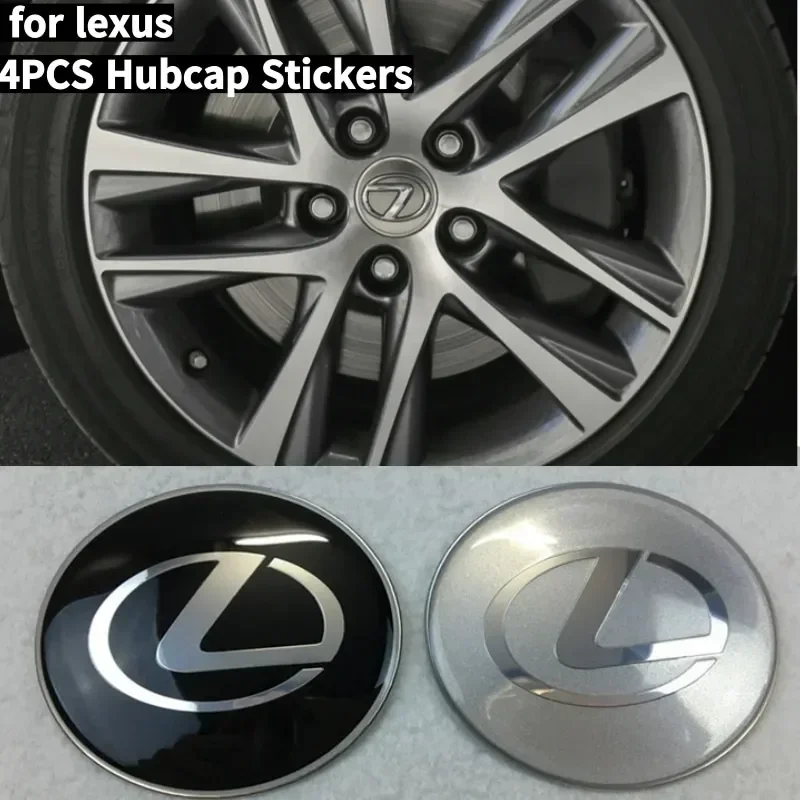 65MM Alloy Car Wheel Hubcap Sticker Center Cover for Lexus NX200T ES250 ES300 ES350 RX350 RX400 GX300 IS300 IS400 Accessories