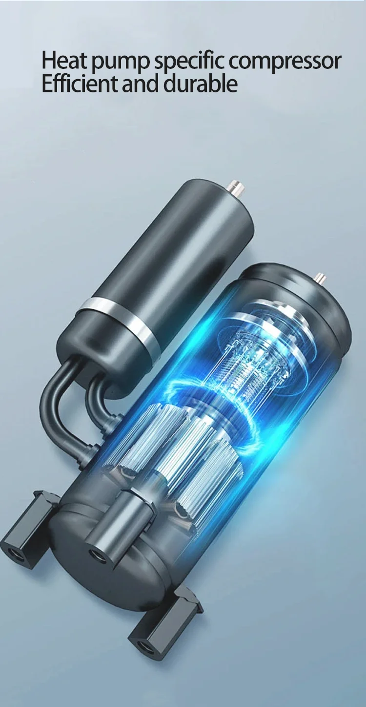RMRB 18kW Air Source Heat Pump Water Heater Copeland Scroll Compressor R410A Commercial Heating System CE A+++ ERP