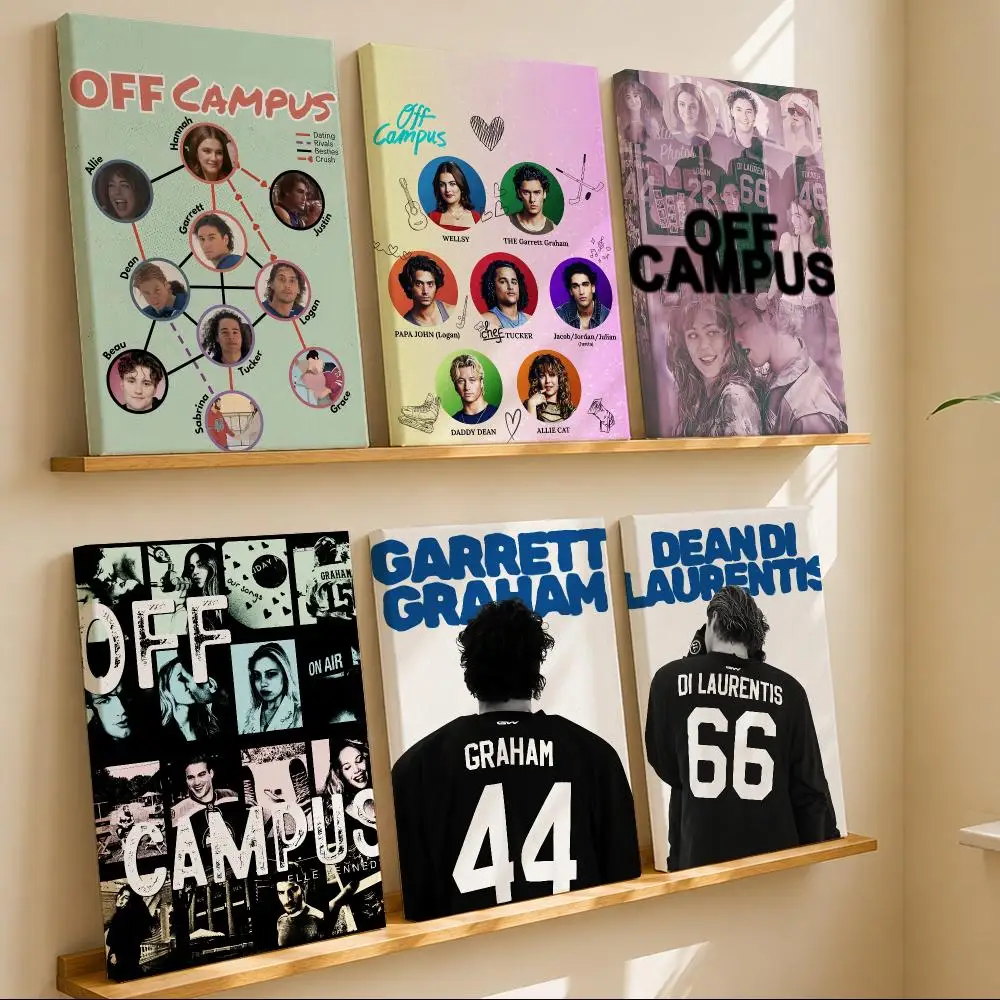 Popular TV Series O-Off Campus Framed Wall Painting Wooden Framed Canvas Poster Wall Art HD Waterproof Print Home Decor