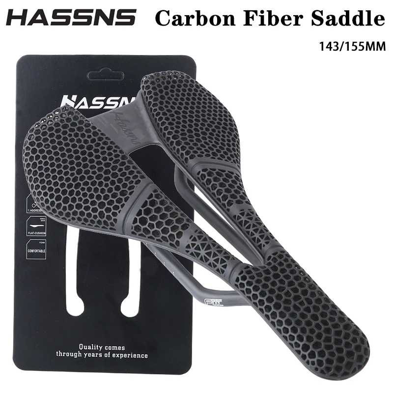 

HASSNS P40 Carbon Fibre Saddle Bicycle Seat Cushion Mtb Bench Specialized Mountain Bike Seat Cycling Chair 3D Printing Saddle
