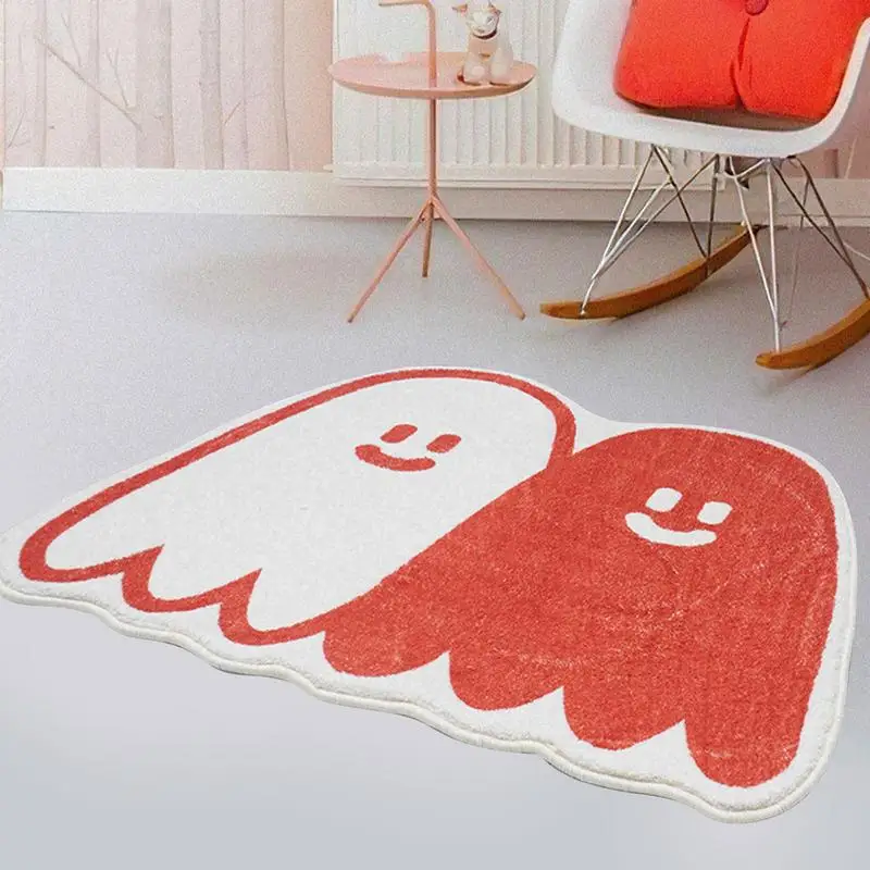 Halloween Print Teppich Tür matte Willkommen matte mit Cartoon Ghost Pattern Halloween Matte Gitter Anti-Rutsch-Design Halloween Teppich für gruselige