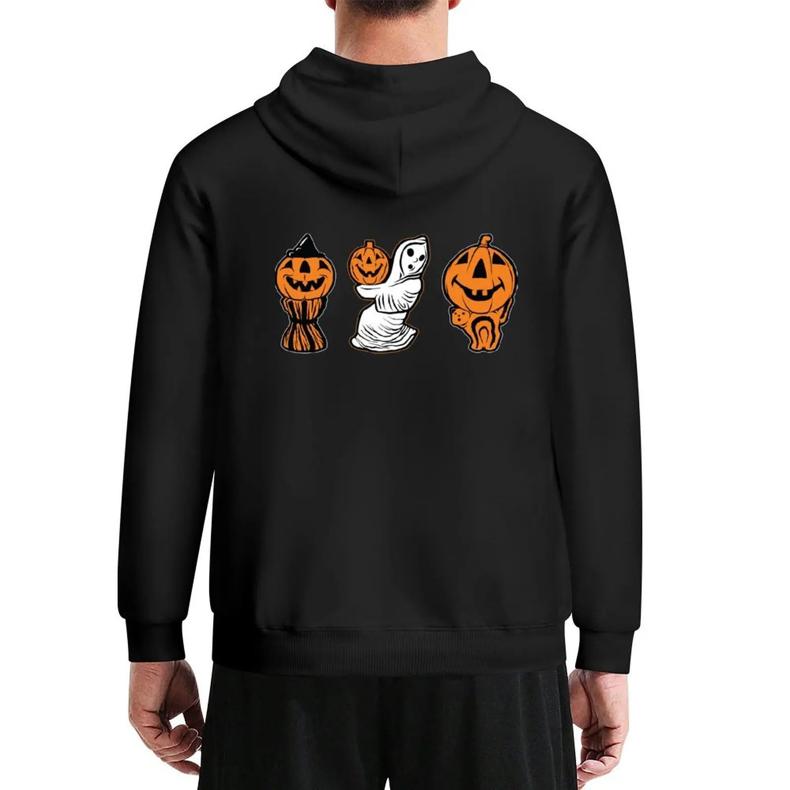 

Vintage Halloween Blowmolds Hoodie men's sweat-shirt mens clothes men wear blouse hoodie graphic