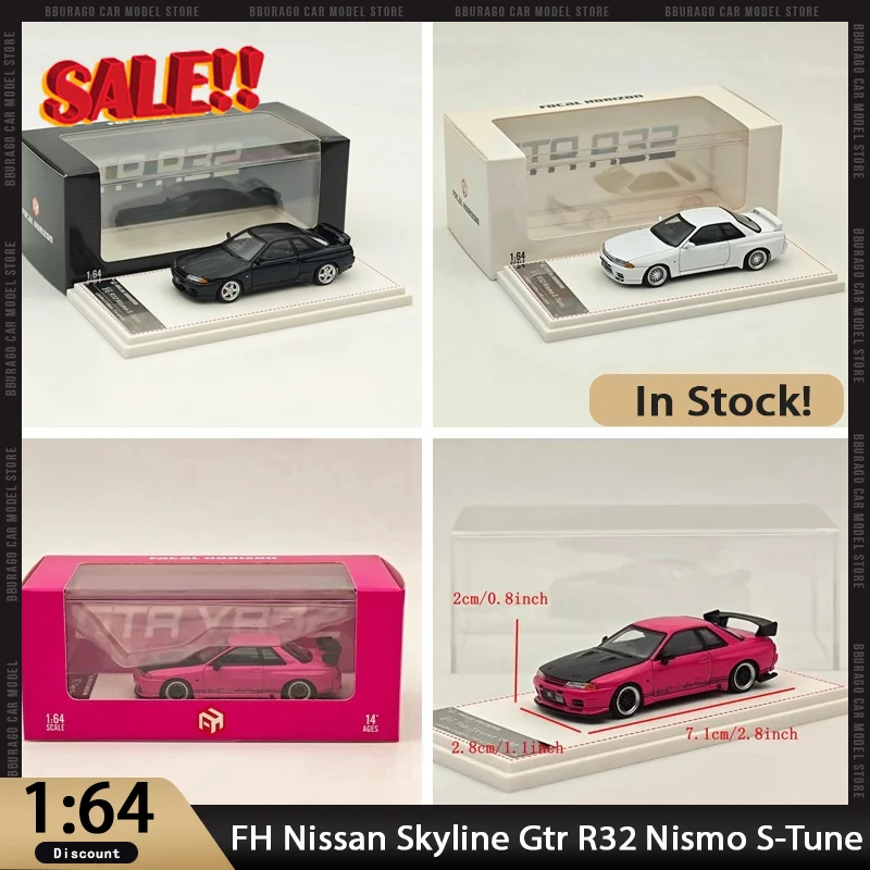 

Новый в наличии Fh 1:64 Nissan Skyline Gtr R32 Nismo S-Tune автомобиль из сплава, миниатюрные литые под давлением украшения Nissan, игрушки на заказ, подарок для детей