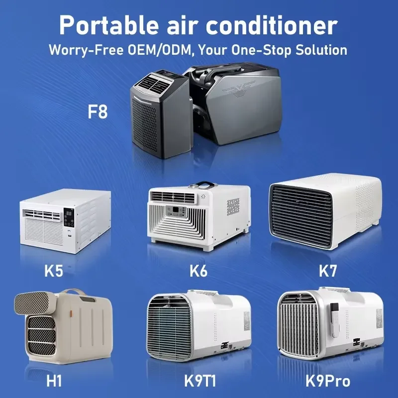 Caravan Electric Mobile Conditioner with 48V Dc Vehicle Power Supply Split Portable Air Conditioner for Car view 6
