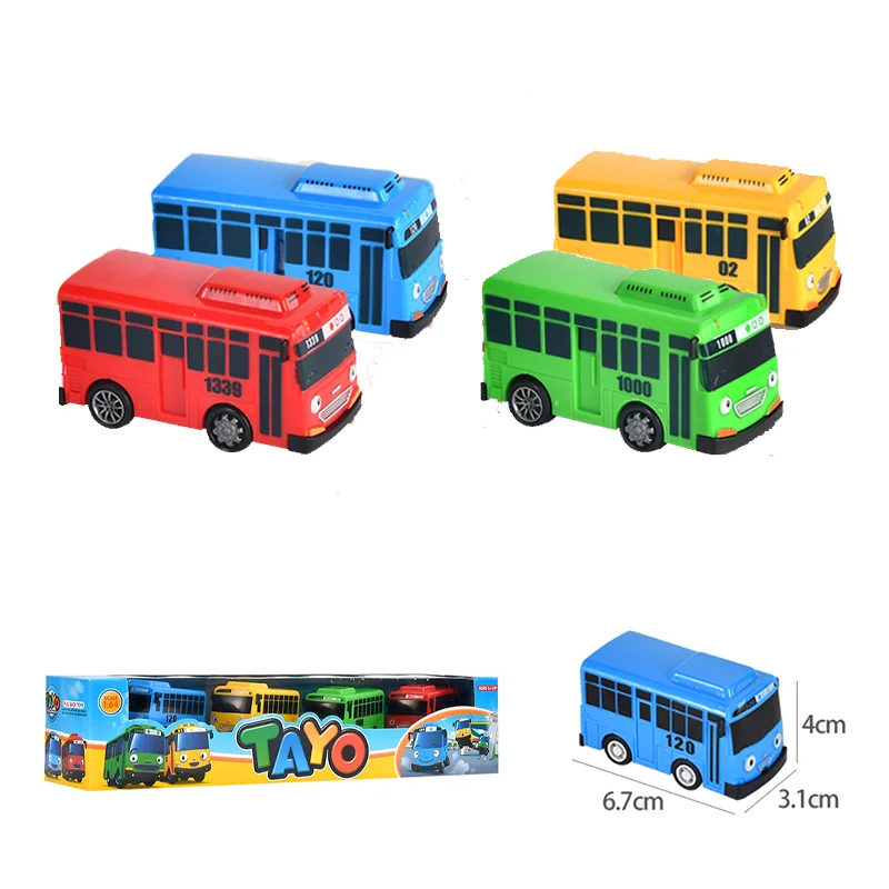 Cartoon Bus Kids Toys Cute bus toy Mini Pull Back Car Model Bus Toy Play Vehicles Educational Toys for Children Boys Gifts