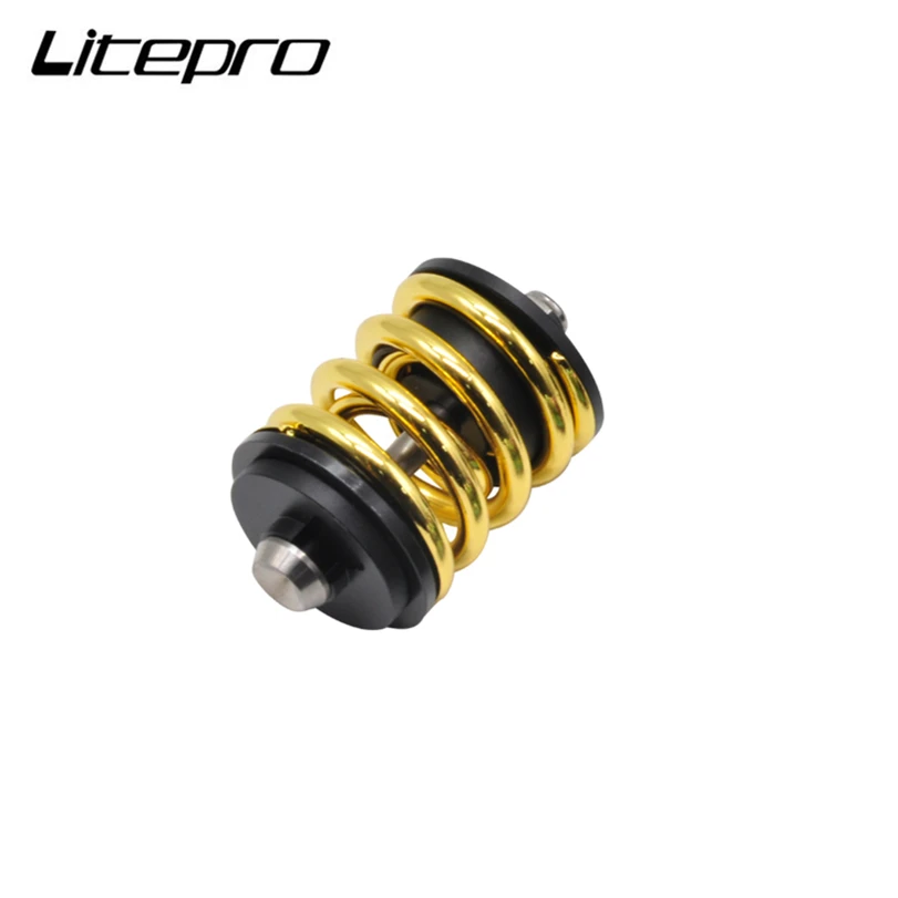 Litepro-Folding Bicycle Rear Shock Absorber, Titanium Shaft, Double Shock Absorber, BMX, Brompton