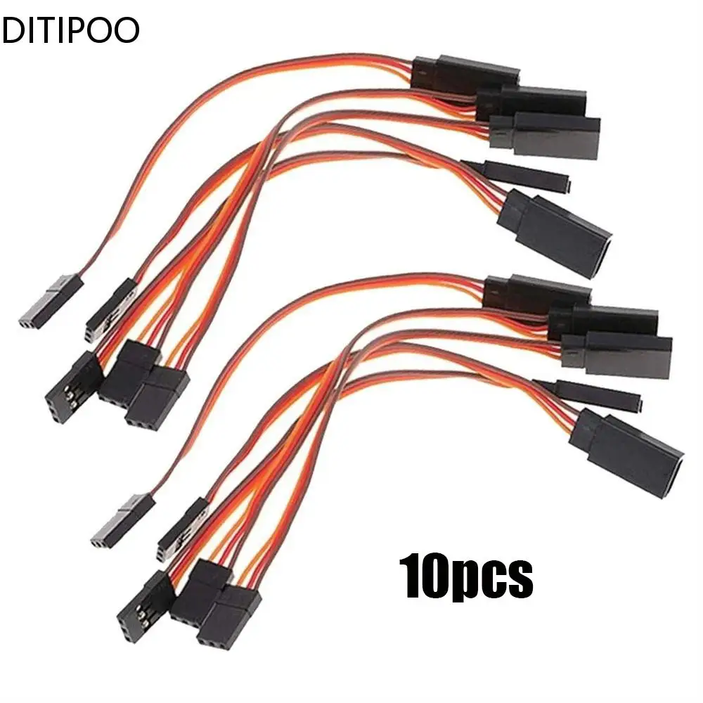 

10Pcs 100 / 150 / 200 / 300 / 500mm Servo Extension Lead Wire Cable For RC Futaba JR Male to Female 30cm