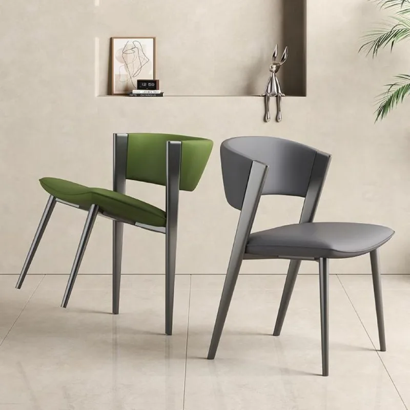 Light Luxury Italian Minimalist Dining Chair Household Dining Chair Backrest Restaurant Balcony Sedia Da Pranzo Home Furniture