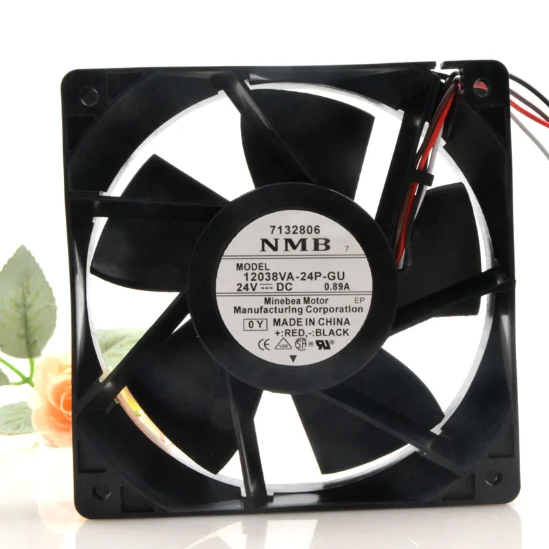 New Cooling Fan Original For NMB 12038VA-24P-GU 12038 24V 0.89A Inverter Cooling Fan 12CM