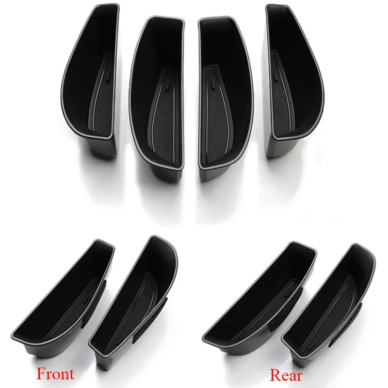 For Volkswagen ID.3 ID.4X ID.4 Crozz Inner Styling Accessories Car Front Rear Door Handle Armrests Storage Phone Holder Box