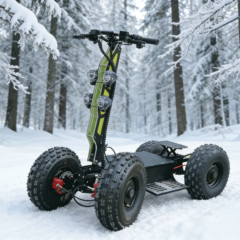 New Arrival Powerful All Terrain Vehicle 4 Wheel Drive Electric Personal Mobility Scooter 16KW 60V Hunting Cart