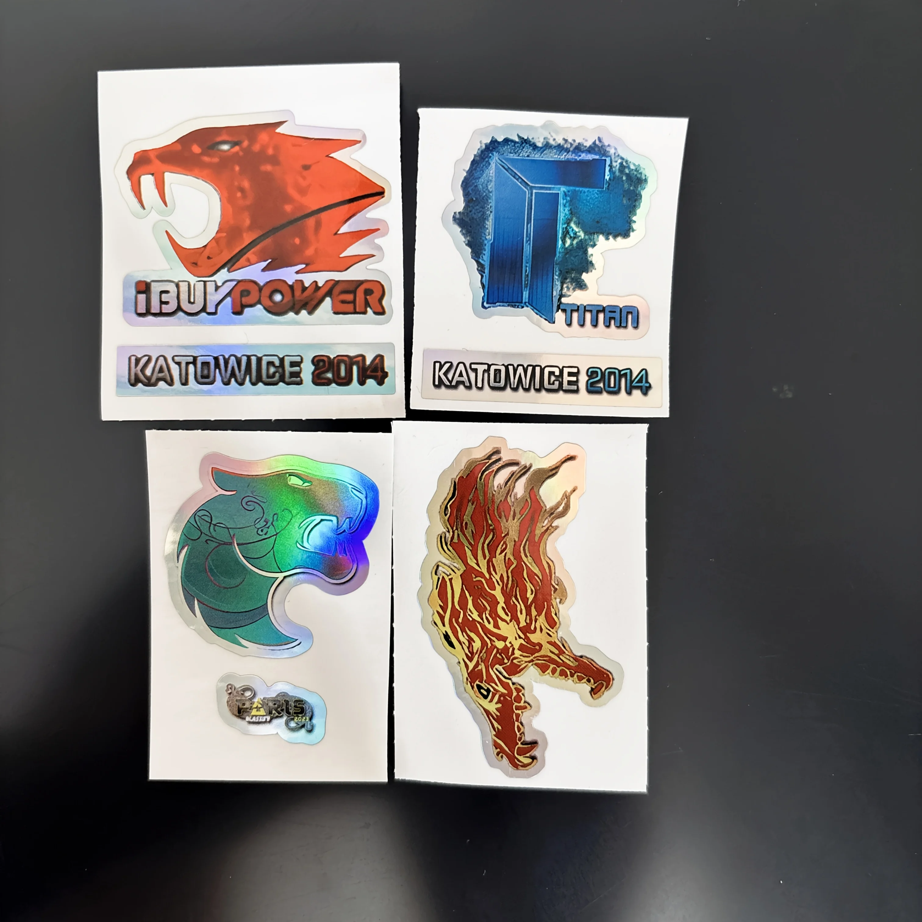 

Set of 4 Game Theme Laser Stickers, Roar TITAN Leopard Design, Waterproof Vinyl Decals for Laptop, Tablet & Phone