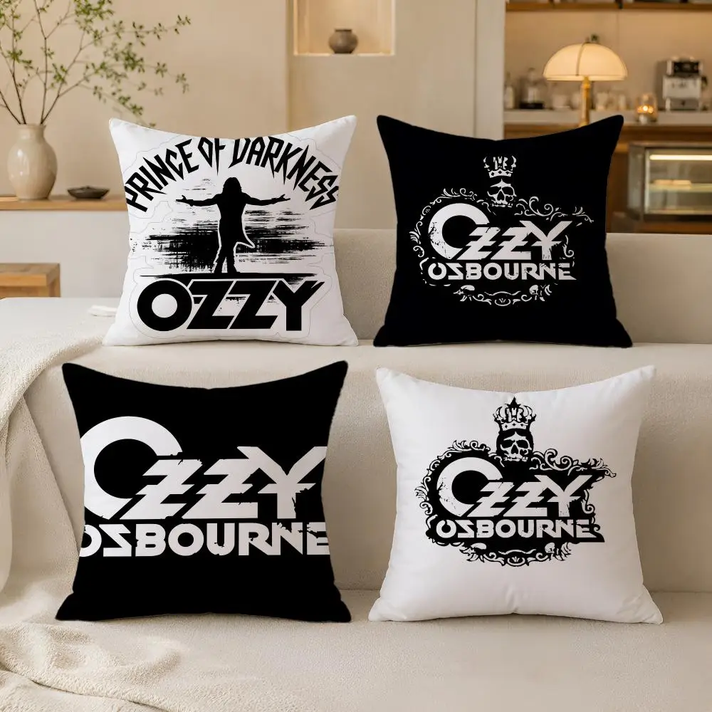 O-Ozzy Osbourne Band Lead Singer Cushion Cover 1pc Square Pillow Cover Soft Texture Removable Washable Sofa Bed Bedroom Decor