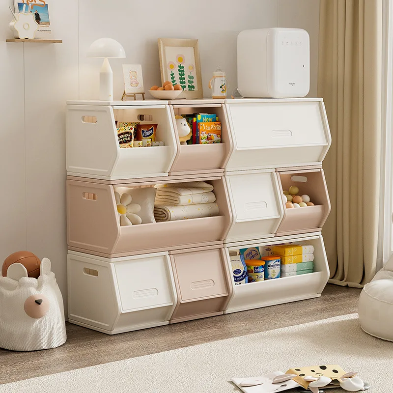 Customized multi-layer children's furniture large capacity baby toy storage cabinet