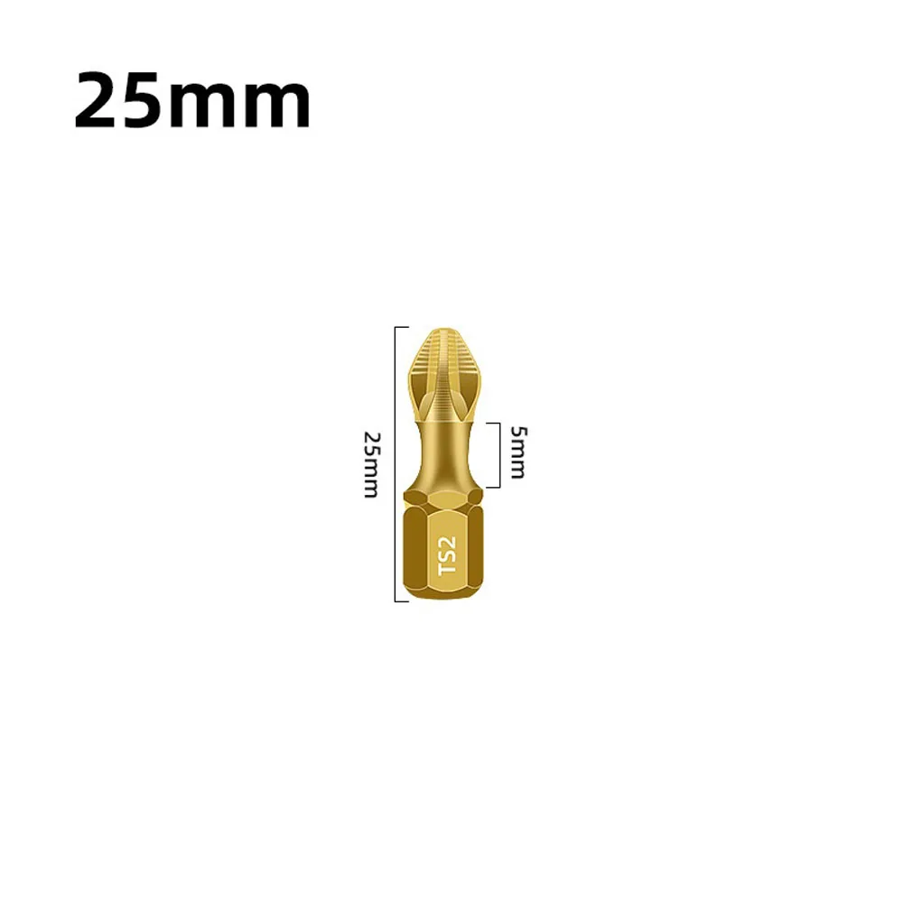 1 Set Brand New Batch Head Screwdriver Bit Non-slip Cross Screwdriver 25/50/65/70/90/150mm Alloy Steel Batch Head