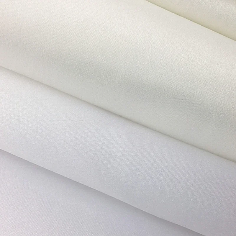 One Meter Price Taiwan Wedding Dress Thick Satin Fabric Imported 395 Wedding Dress Satin Handmade DIY Wedding Dress Fabric