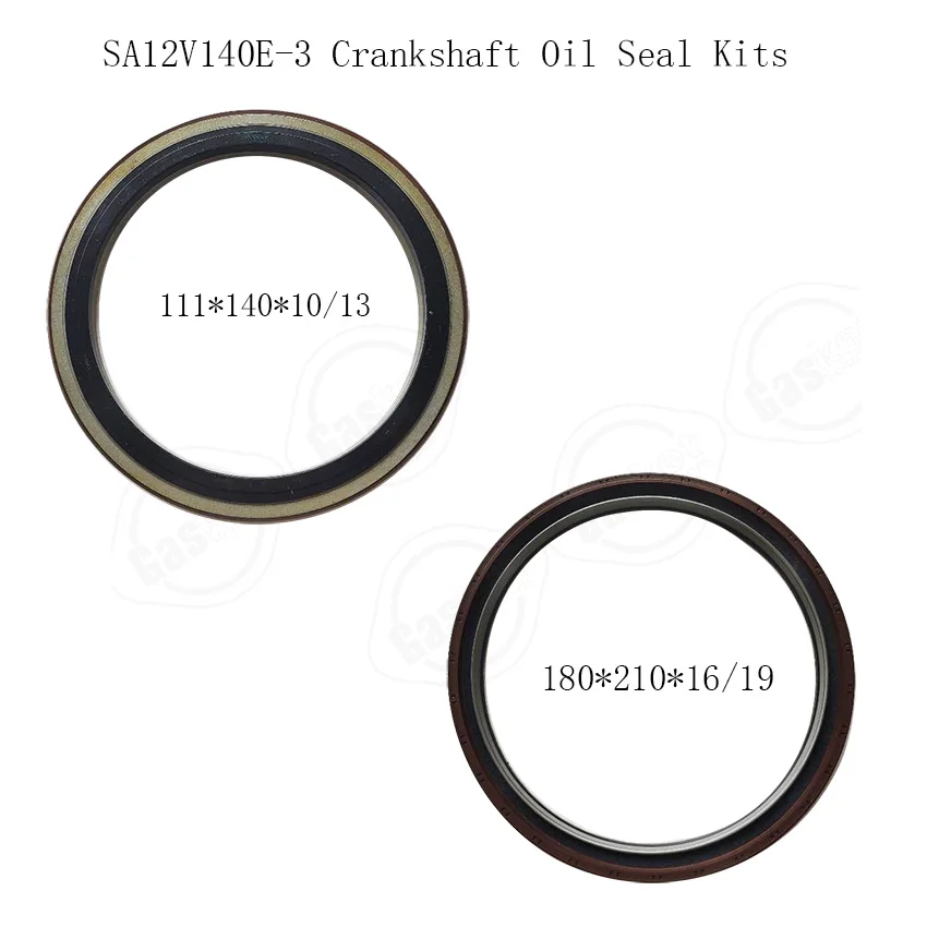 Crankshaft Front & Rear Oil Seal For Komatsu S6D170-5 6D170-5 SA12V140E-3 Engine 6219-21-4261 6245-21-3120 6245-21-3121 XZ0669E