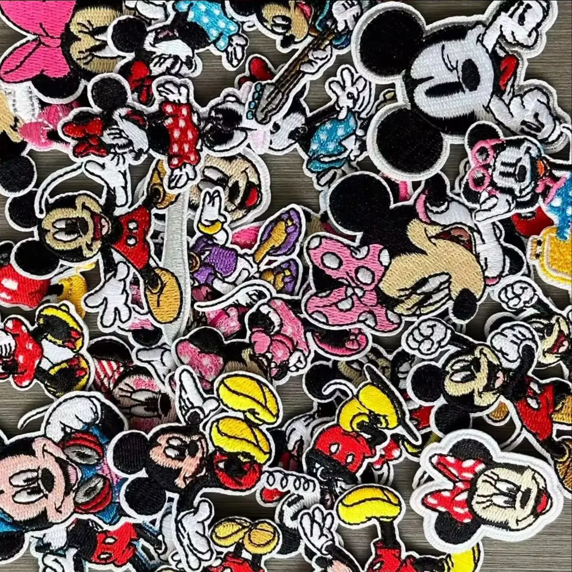 29Pcs Anime Mouse Cartoon Applique Iron on Embroidered Patches for DIY Decor Clothes T shirt Coat accessorie