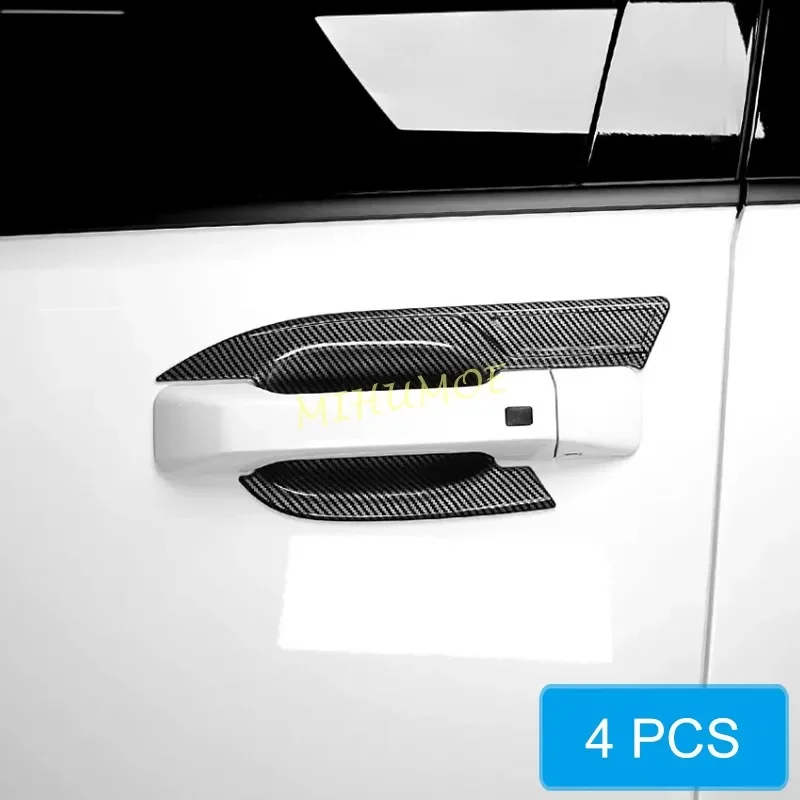 

Для Hyundai Santa Fe 2024 2025, наружная дверная ручка из углеродного волокна, окружающая защитная накладка