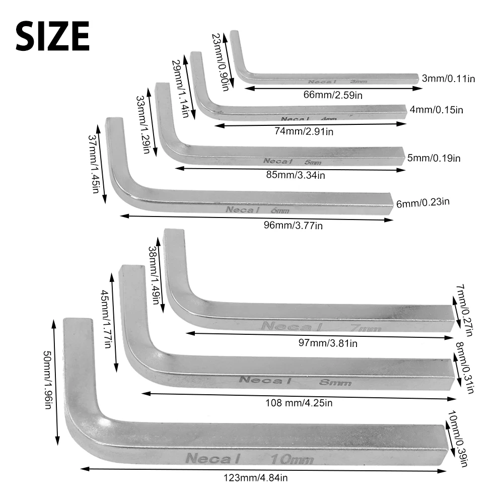 Для затягивания гаечного ключа, гаечный ключ, садовые компоненты для дома, 4 7*/комплект, 7 шт./компл., L-образная отвертка
