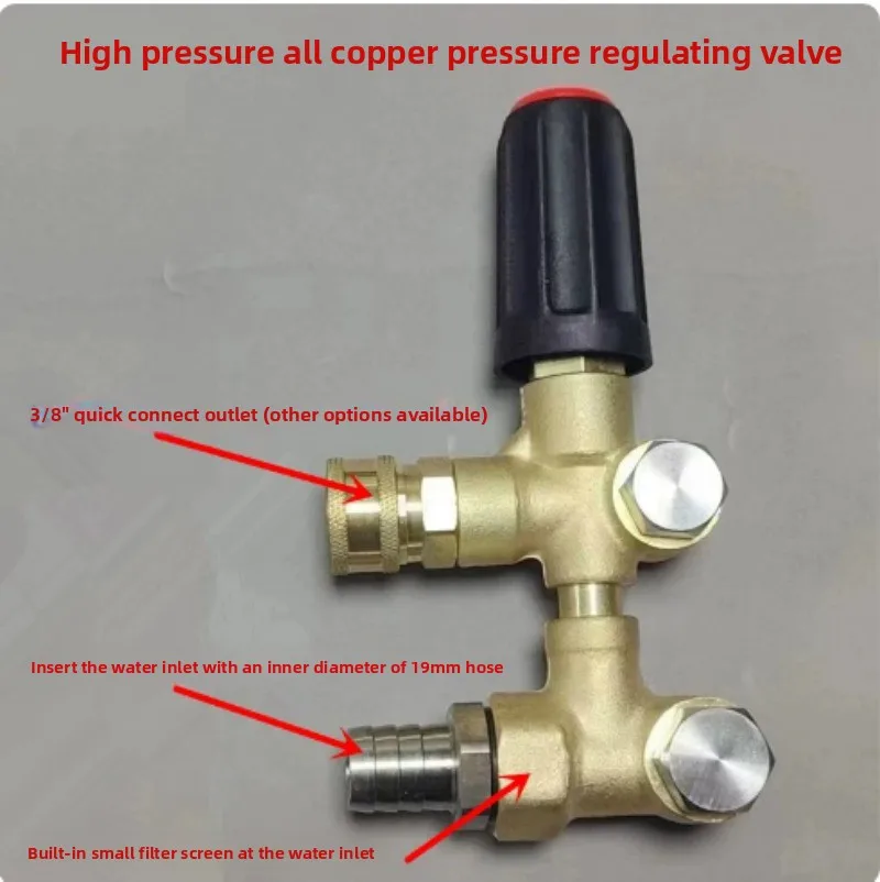 Pressure Washer Unloader Valve, Adjustable High Pressure Water Pump Regulator with Bypass Control