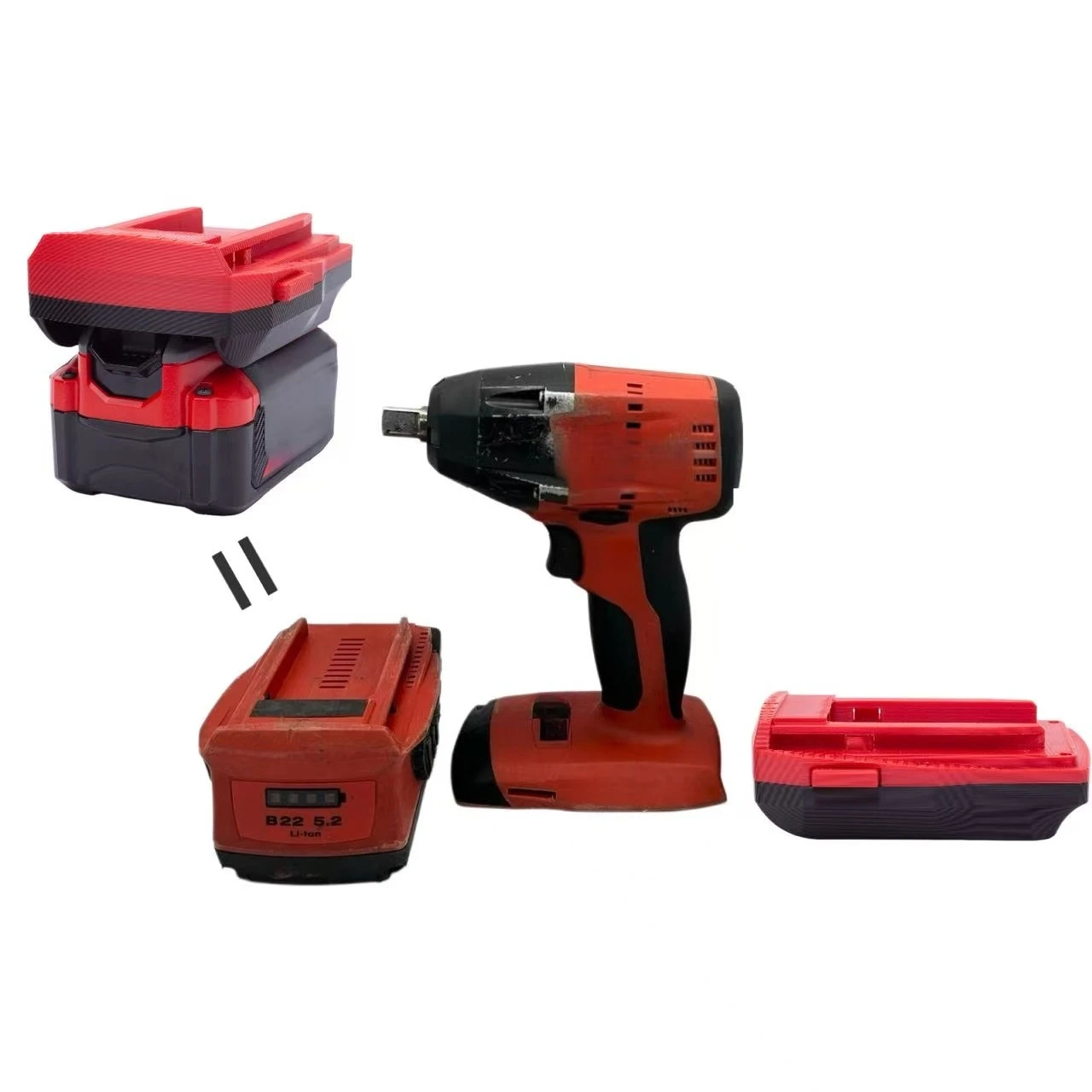 Adaptador de batería para Craftsman / Stanley Fatmax v20 a Hilti 22V B22, accesorios para herramientas inalámbricas (sin batería)