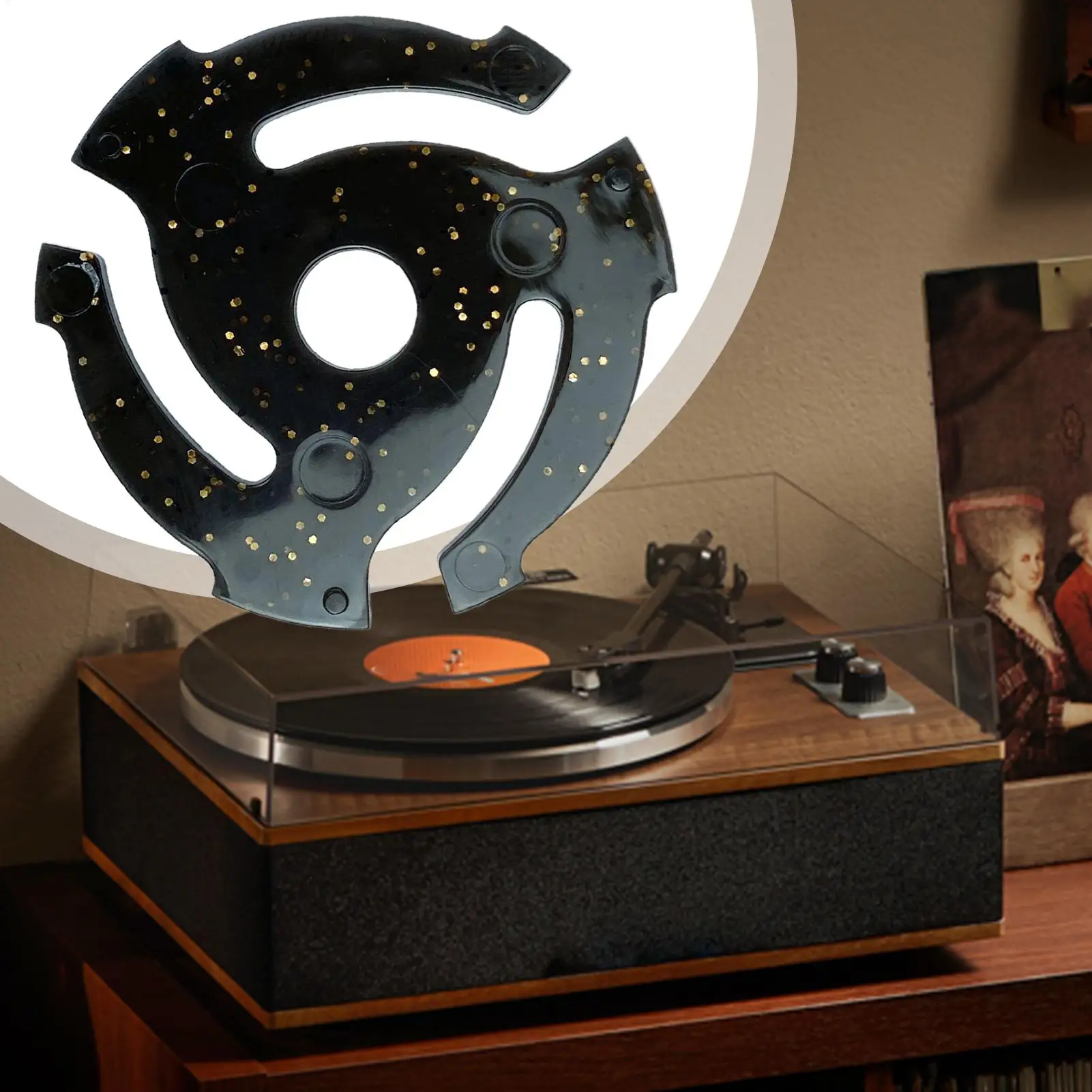 45 محول لمشغل التسجيلات 45 دورة في الدقيقة محول السجل إدراج إدراج ملحق للمبتدئين عشاق الصوت عادية الاستماع الموسيقى