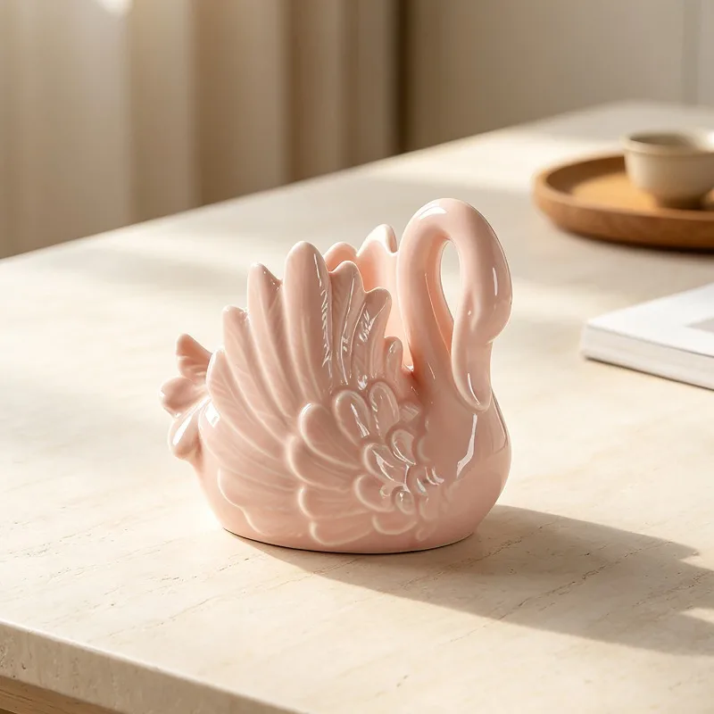 Nordic Three-dimensional Flamingo Storage Living Room Kitchen Dining Table Seasoning Tank Candy Storage Tank Craft Birthday Gift