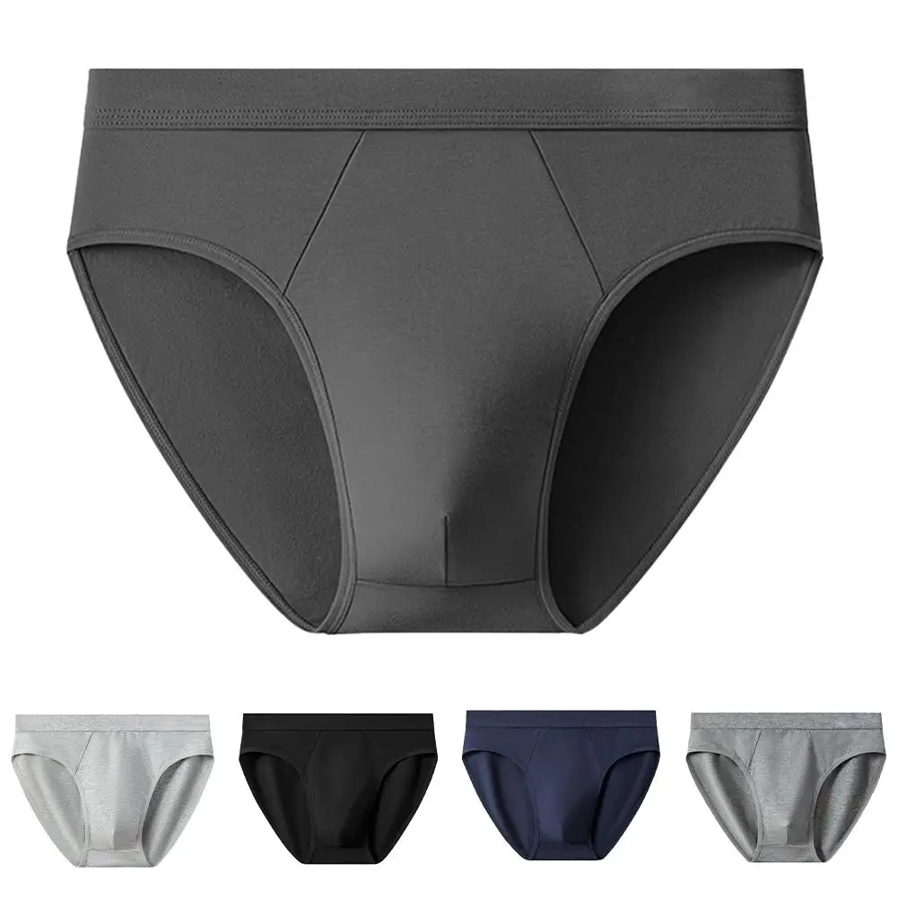 

For Comfort 3XL Men Underwear Breathable Cotton Underpants For Men Pouch Panties 95 Cotton Fabric Solid Color Design Stretchable