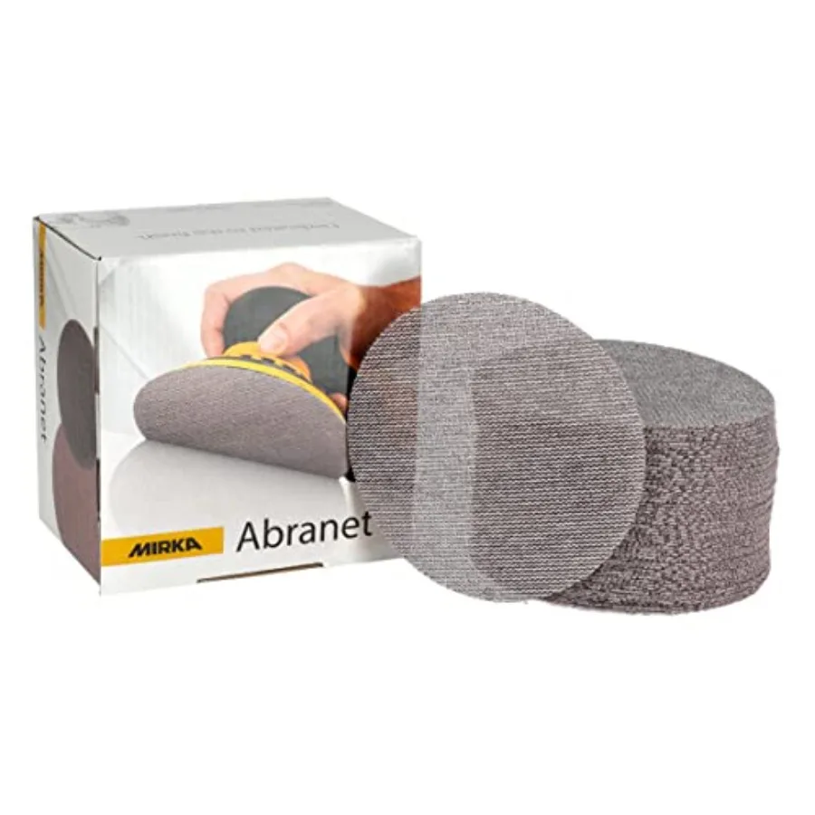 

Abranet Sanding Mesh Discs - - 5 Inch Hook and Loop Sanding Discs - Mesh Sandpaper for Dust-Free Sanding for Wood Metal Automot