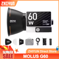 ZHIYUN MOLUS G60 60W COB Pocket LED Photography Lighting Video Light for Live Streaming Studio Outdoor Fill Light