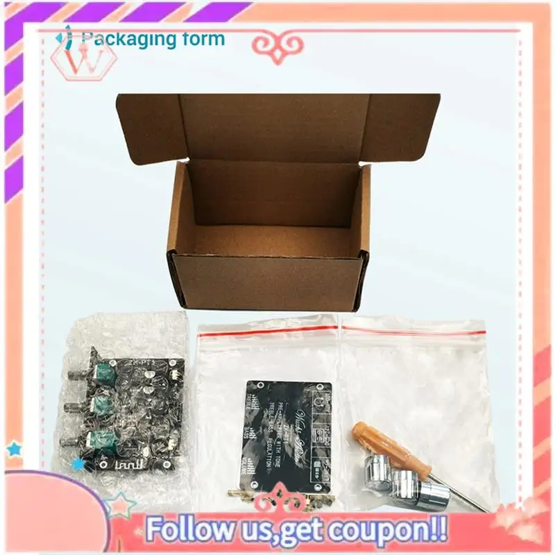 Upgraded 5X Bluetooth 5.0 Decoder Board Dual Channel Stereo Low Noise High And Low Tone Pre-Module Amplifier Board ZK-PT1