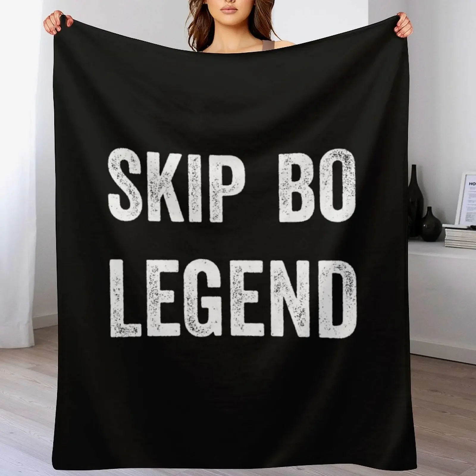 

Skip Bo Legend Best Skip Bo Card Board Game Player Gift Throw Blanket Soft Comfort Blanket for Reading Watching TV