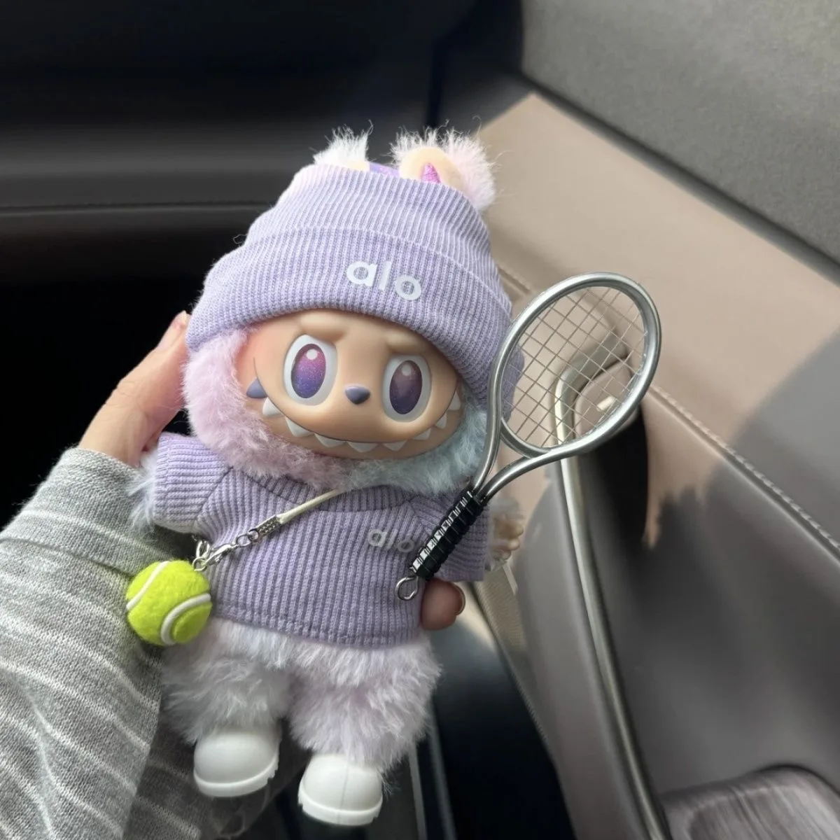 Ensemble de vêtements de sport pour Mini poupée Labubu 15/17cm, sweat-shirt tricoté, pendentif Labubu, accessoires pour vêtements, cadeau d'anniversaire