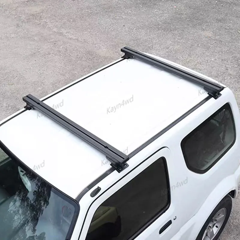 Off Road 4x4 Exterior Accessories Aluminum Roof Rail Rack Cross Bar For 1998-2018 Suzuki Jimny JB33 JB43 Crossbar Luggage Rack view 4