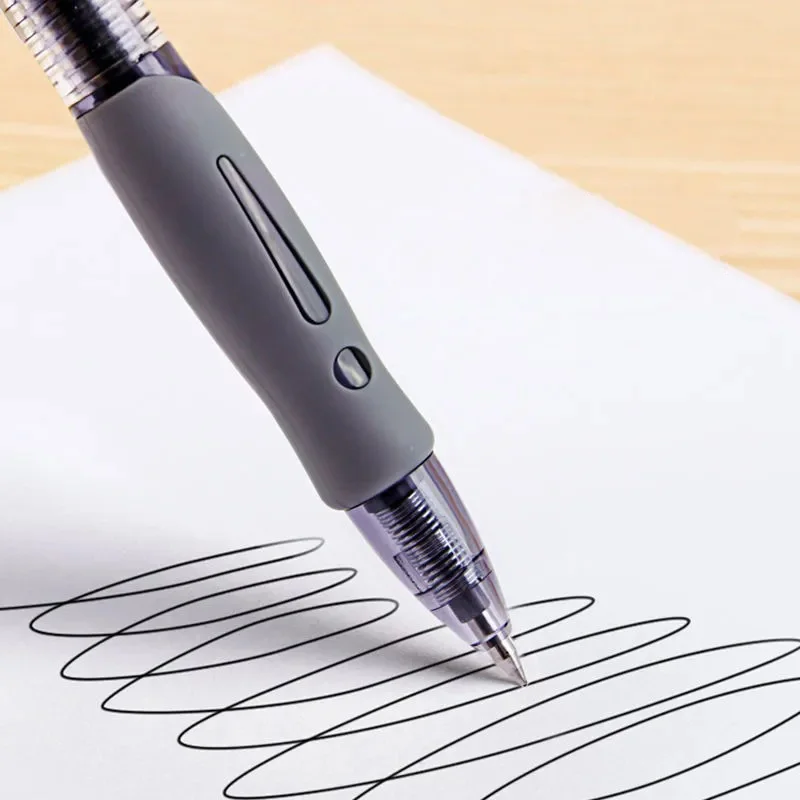 Document 0.5mm Retractable Gel Pens Set Black Ink Ballpoint for Writing Refills Office Accessories School Supplies Stationery
