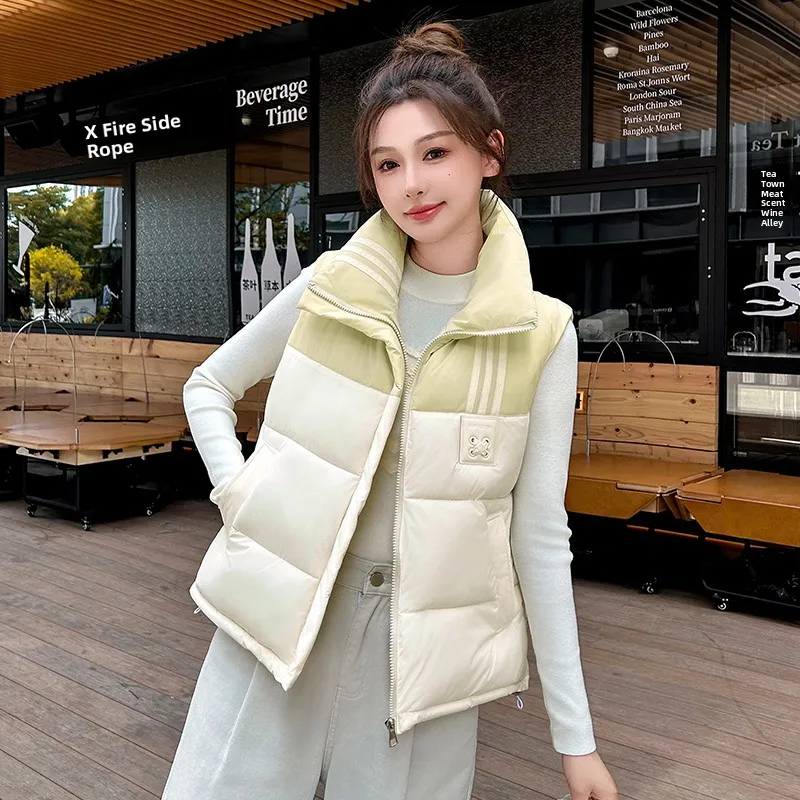 

Loose Cotton Vest Women's ort Sle Autumn Winter Outerwear Korean Color Blo Faion Small Size oulder Coat