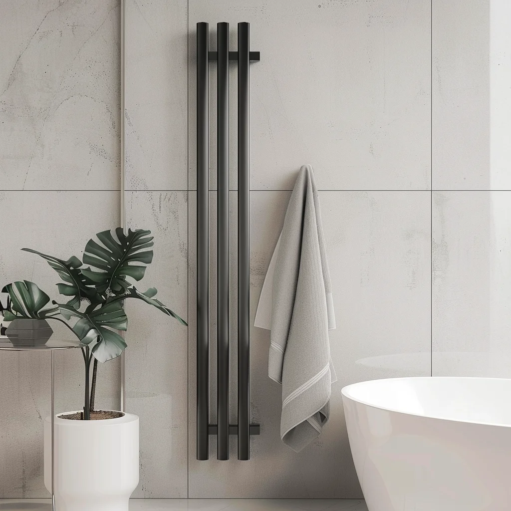 

Электрическая сушилка для полотенец, вешалка для полотенец с подогревом, черные теплые полотенца для ванной комнаты, отелей