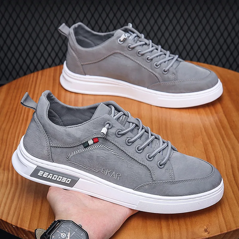 2024 Autumn canvas shoes for men espadrilles slip on sneakers man lace up oxfords loafers male lazy shoes gray casual sneakers